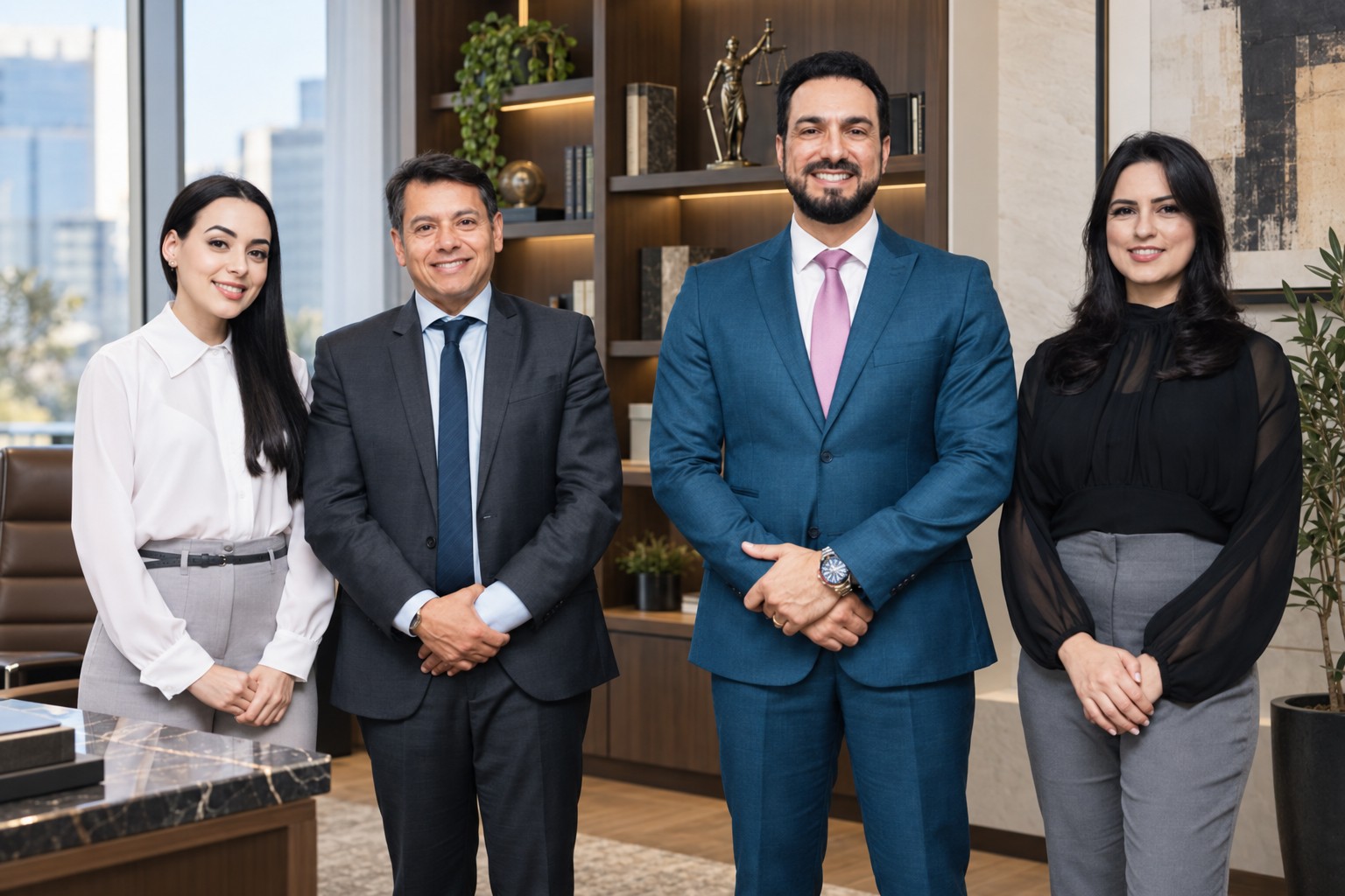 Equipe do Reneu Simões & Corrêa Advogados Associados no escritório em Cascavel-PR